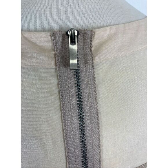 RACHEL Rachel Roy S Mini Dress Beige Gold Bubble Hem NYE Y2K Studded Party VTG - Picture 6 of 8